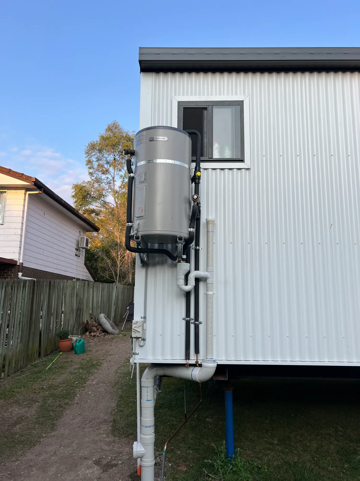 Emergency hot water system